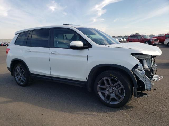 5FNYF7H54NB001879 - 2022 HONDA PASSPORT EXL WHITE photo 4