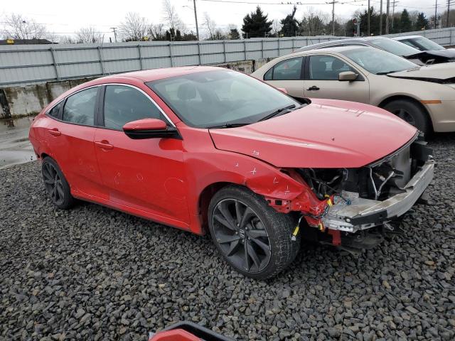 2HGFC2F8XKH570419 - 2019 HONDA CIVIC SPORT RED photo 4