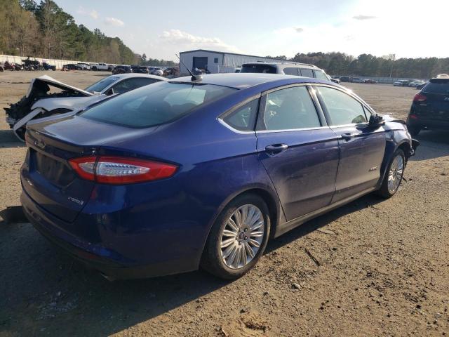 3FA6P0UUXGR392553 - 2016 FORD FUSION S HYBRID BLUE photo 3