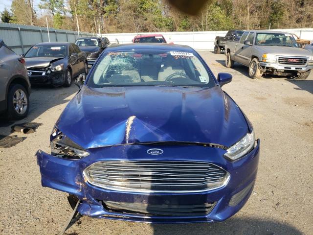 3FA6P0UUXGR392553 - 2016 FORD FUSION S HYBRID BLUE photo 5