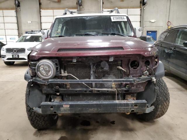 JTEBU11F370066652 - 2007 TOYOTA FJ CRUISER MAROON photo 5