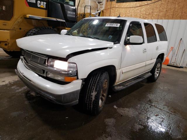 1GNEK13T65R106961 - 2005 CHEVROLET TAHOE K1500 WHITE photo 1