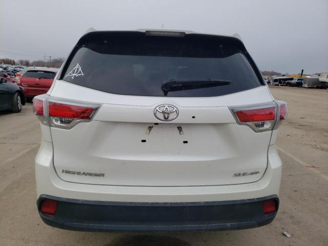 5TDJKRFH7GS301596 - 2016 TOYOTA HIGHLANDER XLE WHITE photo 6