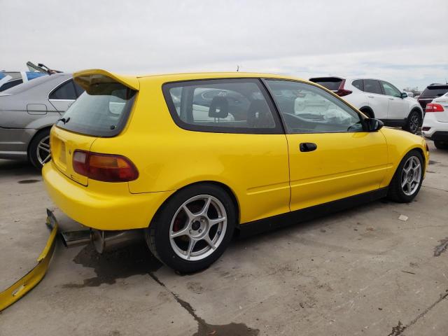 2HGEH2359RH507345 - 1994 HONDA CIVIC CX YELLOW photo 3