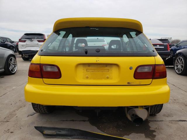 2HGEH2359RH507345 - 1994 HONDA CIVIC CX YELLOW photo 6