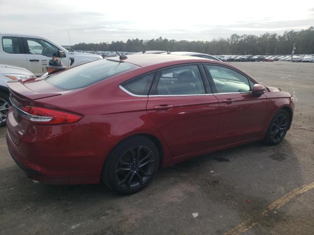 3FA6P0HD3JR283384 - 2018 FORD FUSION SE RED photo 3