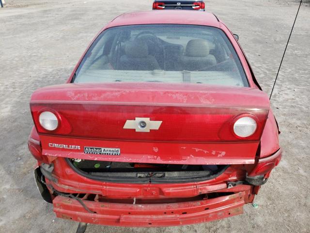 1G1JC52F147295626 - 2004 CHEVROLET CAVALIER RED photo 6