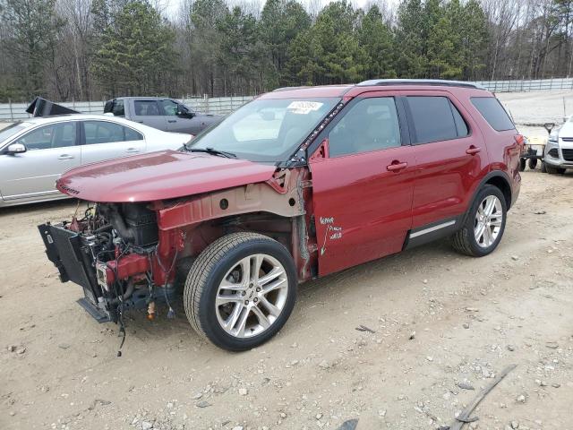 1FM5K7D81HGA84353 - 2017 FORD EXPLORER XLT RED photo 1