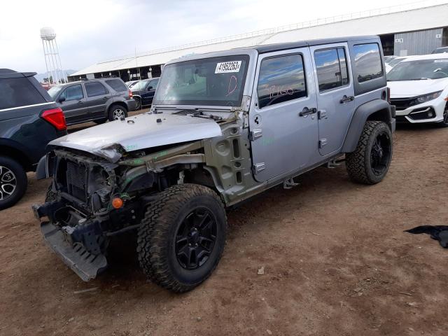 1C4BJWDG1GL103744 - 2016 JEEP WRANGLER U SPORT ვერცხლისფერი ფოტო 1
