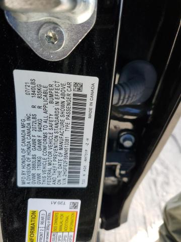 2HGFE2F56NH513381 - 2022 HONDA CIVIC SPORT 黑色 照片 12