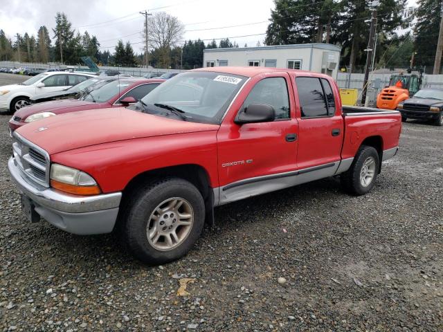 1B7GL2AX71S162307 - 2001 DODGE DAKOTA QUAD RED photo 1