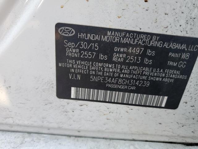 5NPE34AF8GH314239 - 2016 HYUNDAI SONATA SPORT Weiß Foto 13