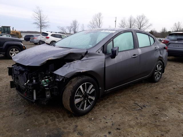 3N1CN8EV8ML850326 - 2021 NISSAN VERSA SV GRAY photo 1