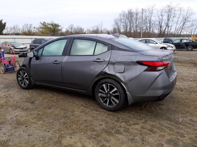 3N1CN8EV8ML850326 - 2021 NISSAN VERSA SV GRAY photo 2