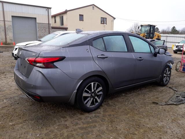 3N1CN8EV8ML850326 - 2021 NISSAN VERSA SV GRAY photo 3