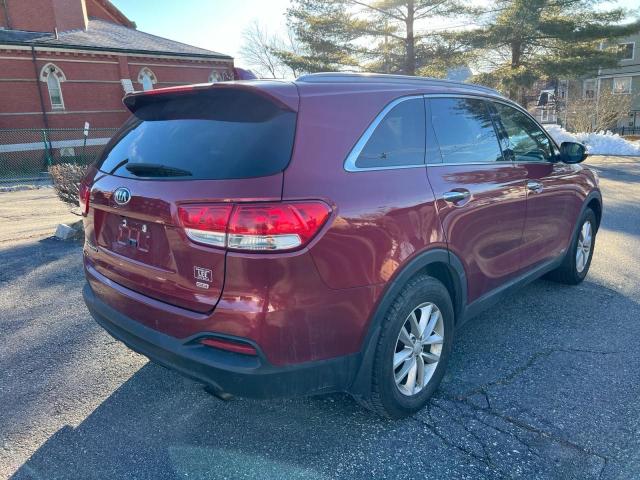 5XYPGDA31HG266319 - 2017 KIA SORENTO LX BURGUNDY photo 4