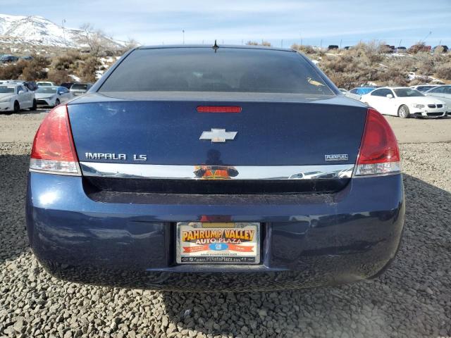 2G1WB57K091116432 - 2009 CHEVROLET IMPALA LS BLUE photo 6