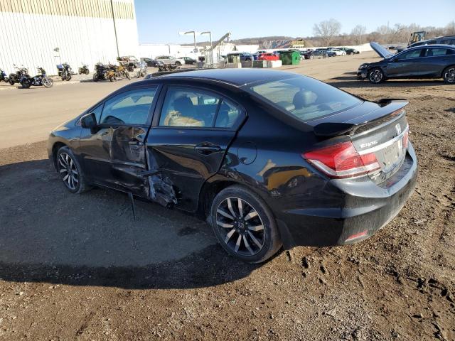 19XFB2F91FE038987 - 2015 HONDA CIVIC EXL BLACK photo 2