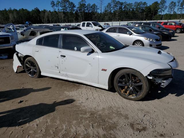 2C3CDXGJXKH616834 - 2019 DODGE CHARGER SCAT PACK WHITE photo 4