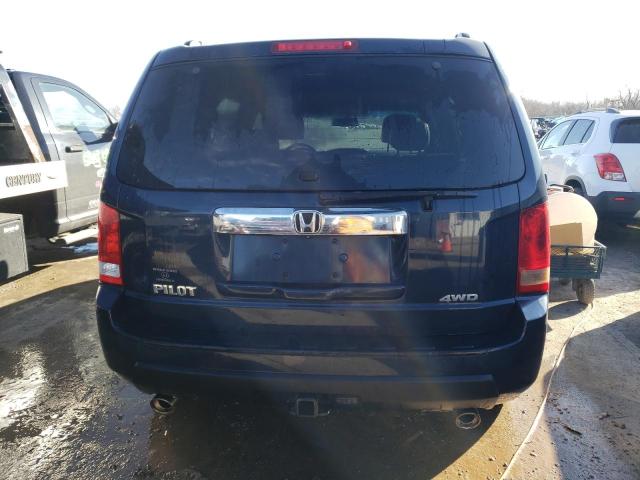 5FNYF4H59BB079486 - 2011 HONDA PILOT EXL BLUE photo 6