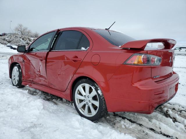 JA32V6FV3CU006953 - 2012 MITSUBISHI LANCER RALLIART RED photo 2