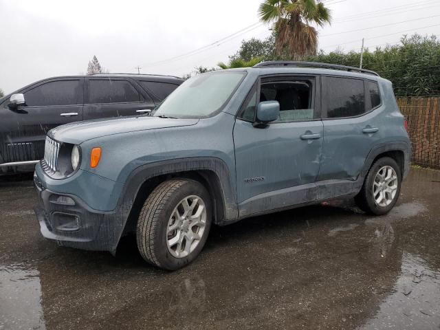 ZACCJABB4JPH59244 - 2018 JEEP RENEGADE LATITUDE TEAL photo 1