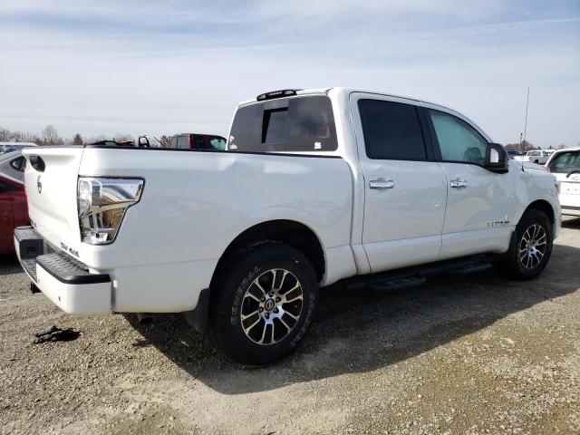 1N6AA1ED8MN505745 - 2021 NISSAN TITAN SV WHITE photo 3