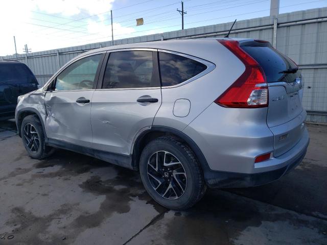 5J6RM4H43GL084716 - 2016 HONDA CR-V SE SILVER photo 2