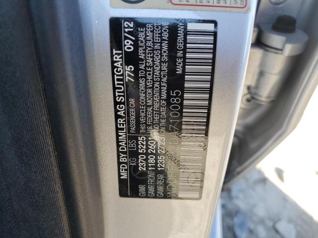 WDDHF8JB2DA710085 - 2013 MERCEDES-BENZ E 350 4MATIC SILVER photo 12