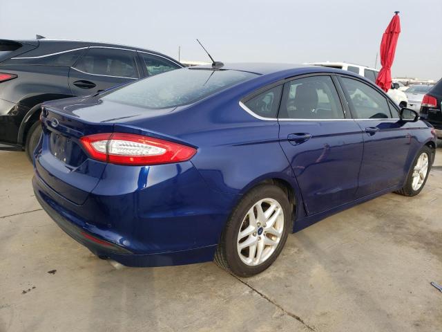 1FA6P0H70G5119192 - 2016 FORD FUSION SE BLUE photo 3