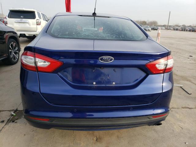 1FA6P0H70G5119192 - 2016 FORD FUSION SE BLUE photo 6