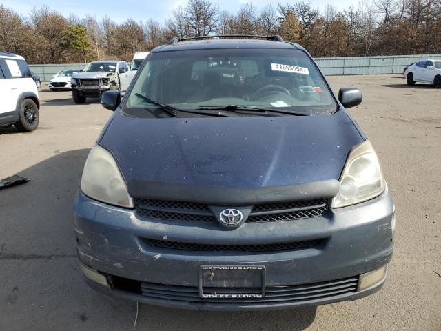 5TDZA22C44S161199 - 2004 TOYOTA SIENNA XLE BLUE photo 5