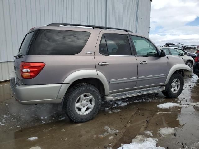 5TDBT44A02S131083 - 2002 TOYOTA SEQUOIA SR5 BEIGE photo 3