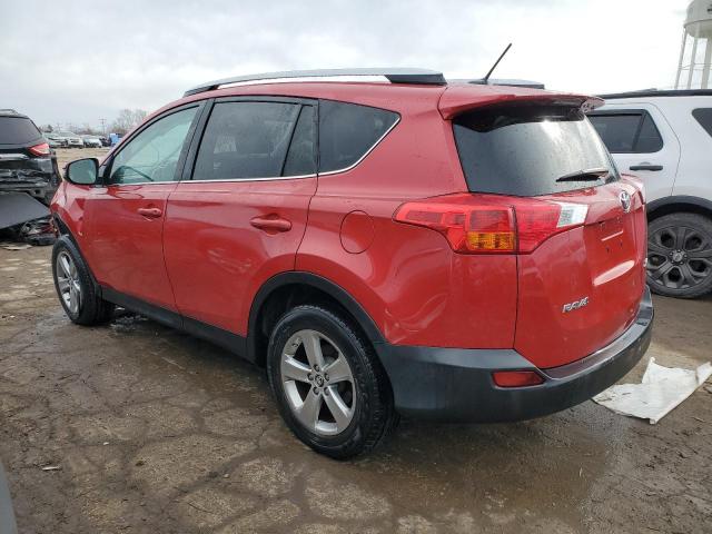 2T3WFREVXFW133502 - 2015 TOYOTA RAV4 XLE RED photo 2