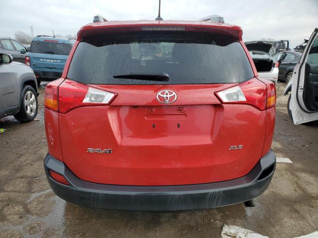 2T3WFREVXFW133502 - 2015 TOYOTA RAV4 XLE RED photo 6