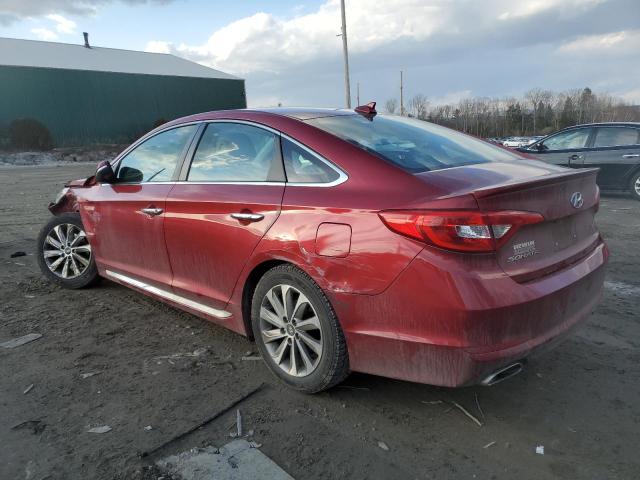 5NPE34AF0GH274559 - 2016 HYUNDAI SONATA SPORT RED photo 2