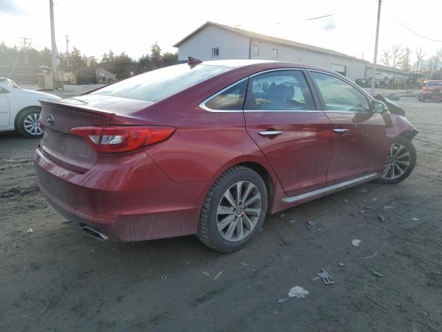 5NPE34AF0GH274559 - 2016 HYUNDAI SONATA SPORT RED photo 3