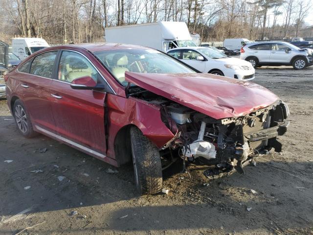 5NPE34AF0GH274559 - 2016 HYUNDAI SONATA SPORT RED photo 4