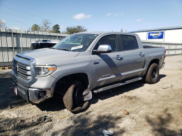 5TFHY5F11KX864963 - 2019 TOYOTA TUNDRA CREWMAX LIMITED GRAY photo 1