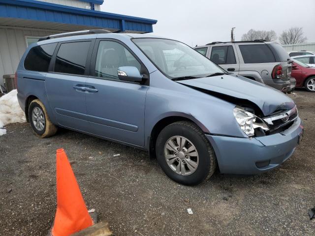 KNDMG4C79B6394191 - 2011 KIA SEDONA LX BLUE photo 4