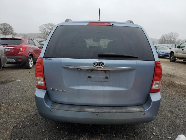 KNDMG4C79B6394191 - 2011 KIA SEDONA LX BLUE photo 6