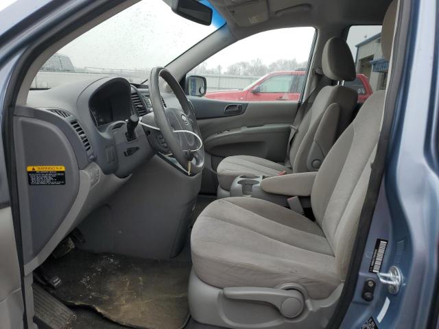 KNDMG4C79B6394191 - 2011 KIA SEDONA LX BLUE photo 7