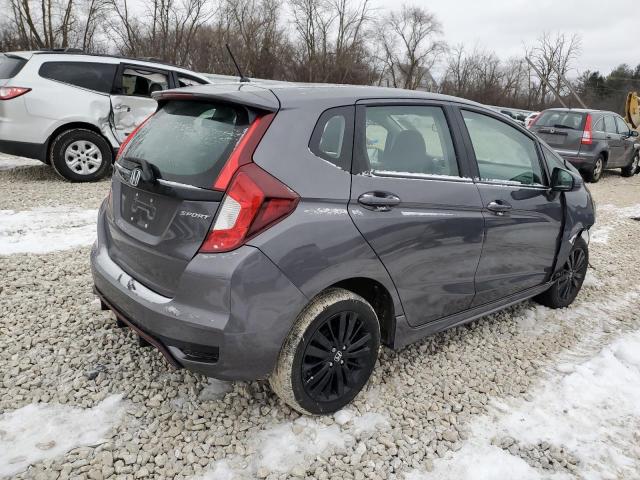 3HGGK5H63JM722464 - 2018 HONDA FIT SPORT GRAY photo 3