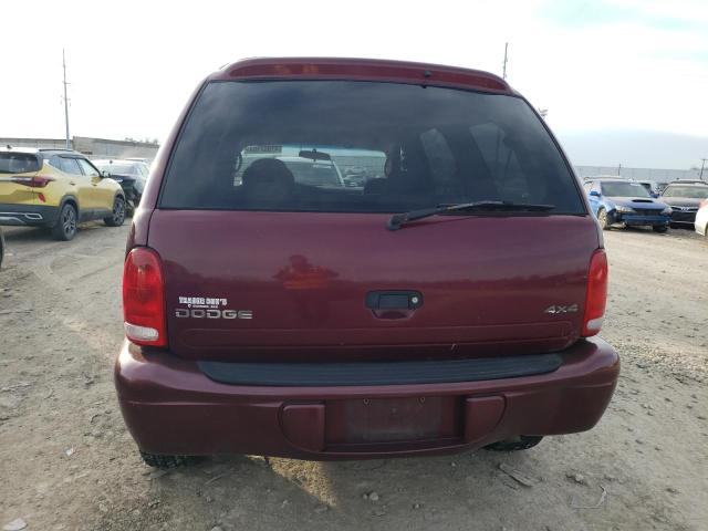 1B4HS28N51F513197 - 2001 DODGE DURANGO BURGUNDY photo 6