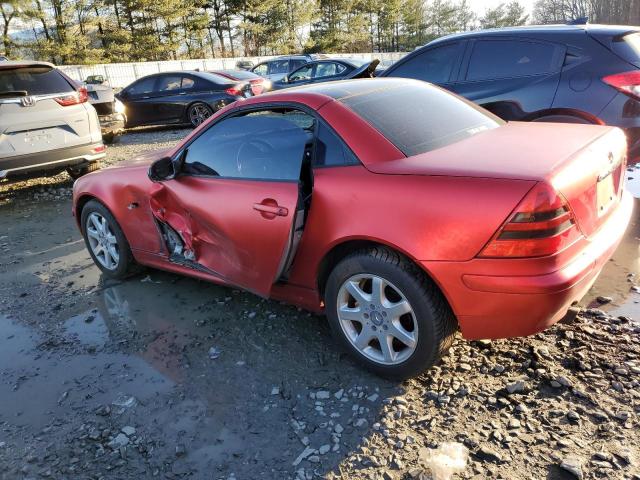 WDBKK47FXWF008857 - 1998 MERCEDES-BENZ SLK 230 KOMPRESSOR RED photo 2