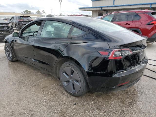 5YJ3E1EA9NF188838 - 2022 TESLA MODEL 3 BLACK photo 2