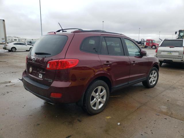 5NMSH73E59H236092 - 2009 HYUNDAI SANTA FE SE MAROON photo 3