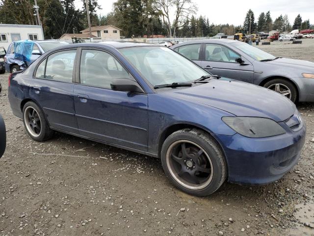 2HGES16514H560251 - 2004 HONDA CIVIC LX BLUE photo 4