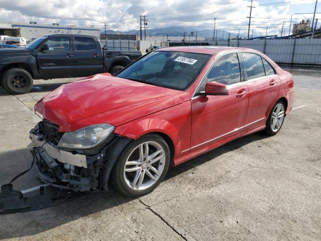 WDDGF4HB7DA782295 - 2013 MERCEDES-BENZ C 250 RED photo 1