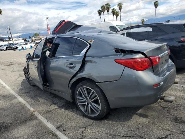 JN1BV7AP7FM357386 - 2015 INFINITI Q50 BASE GRAY photo 2